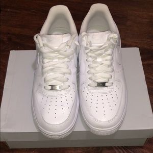 Nike all white Air Force 1 size 10